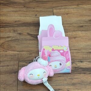 Miniso Sanrio My Melody Pink Plush Keychain